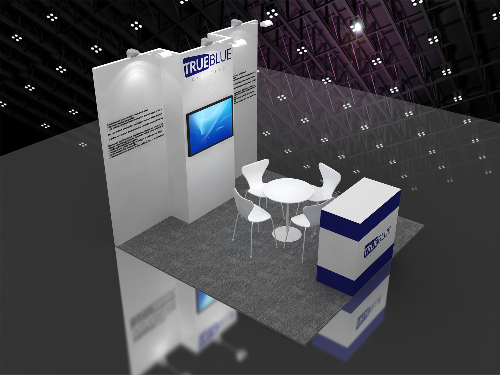 10x10 Trade Show Booth Design Idea
