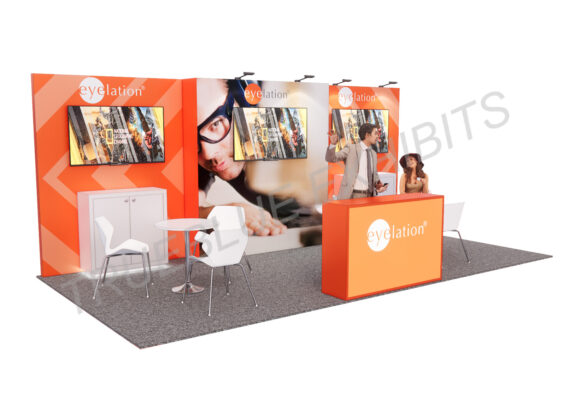 R14 10′ x 20′ Custom Trade Show Booth Design