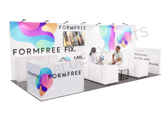 R20 10′ x 20′ Custom Trade Show Booth Design