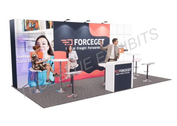 R22 10′ x 20′ Custom Trade Show Booth Design