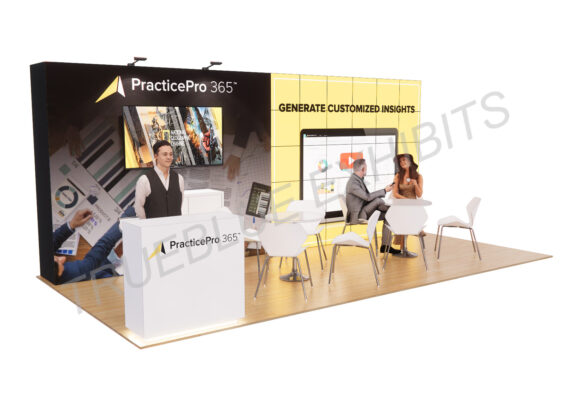 R26 10′ x 20′ Custom Trade Show Booth Design