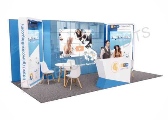 R30 10′ x 20′ Custom Trade Show Booth Design