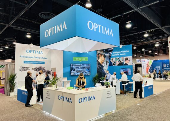 Optima 20' x 20' Pack Expo Custom Booth Rental