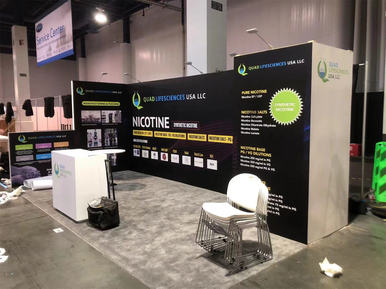 Quad Lifesciences 10' x 20' Champs Show Custom Exhibits