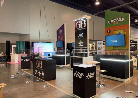 Hitts 20' x 20' CHAMPS Show Custom Exhibits Booth Design
