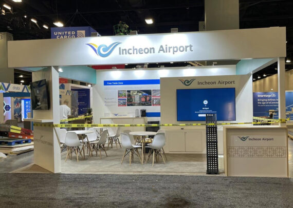 Incheon Airport 20' x 20' TIACA Air Cargo Forum Miami Custom Rental Booth