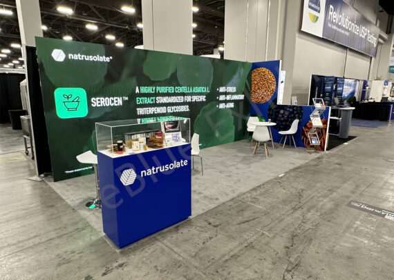 Natrusolate 10' x 20' SSW Trade Show Digital Video Wall Booth Rental