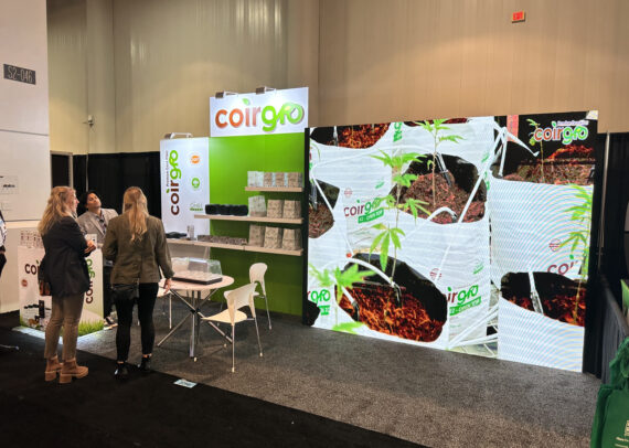 COIRGRO 10' x 20' MJBizCon LED Video Wall Trade Show Booth