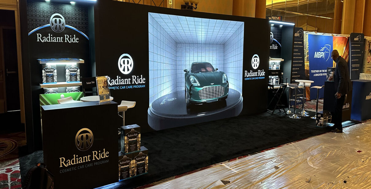 Radiant Ride 10' x 30' Agent Summit 2023 Vegas Video Wall Booth