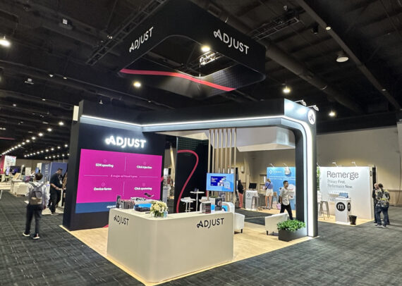 Adjust 20' x 20' MAU 2023 Las Vegas Custom Exhibits Rental