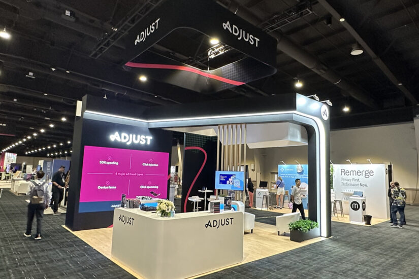 Adjust 20' x 20' MAU 2023 Las Vegas Custom Exhibits Rental