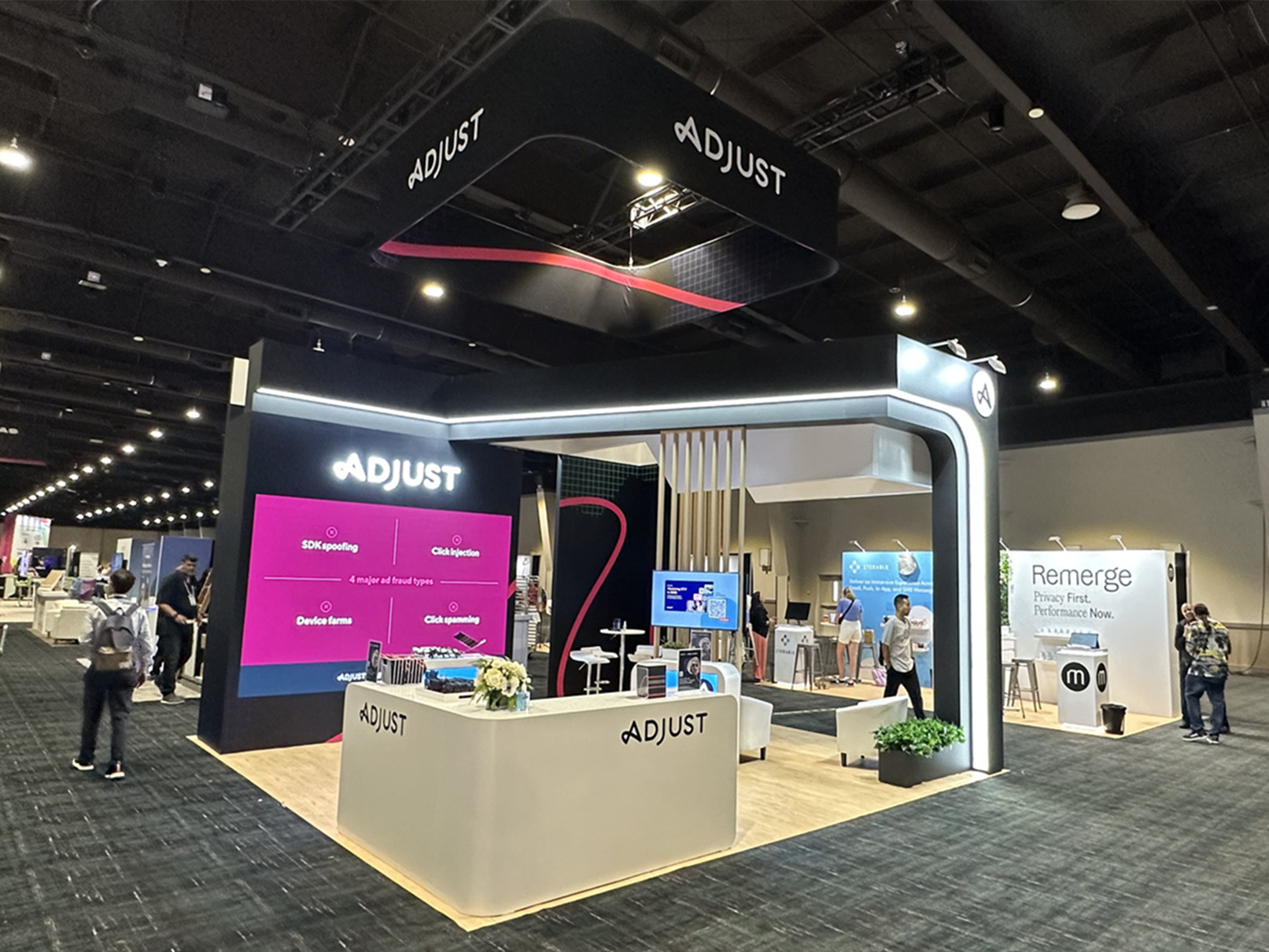 Adjust 20' x 20' MAU 2023 Las Vegas Custom Exhibits Rental