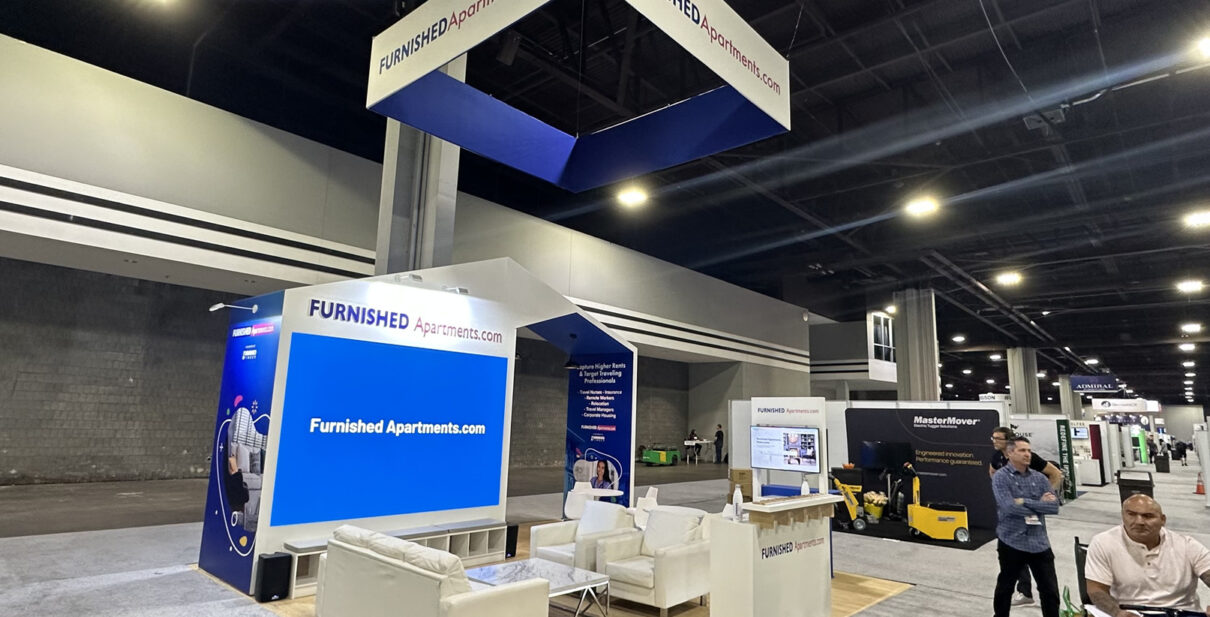 Furnished Finder 20' x 20' Apartmentalize 2023 Atalanta Custom Exhibits Rental