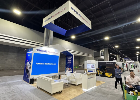 Furnished Finder 20' x 20' Apartmentalize 2023 Atalanta Custom Exhibits Rental