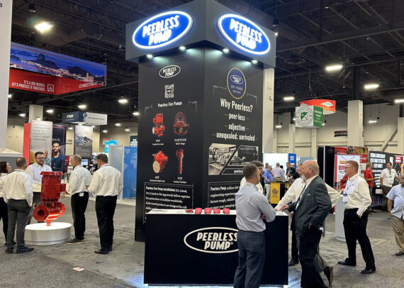 PeerlessPump 20' x 20' NFPA at Mandalay Bay Exhibits & Video Wall Rental