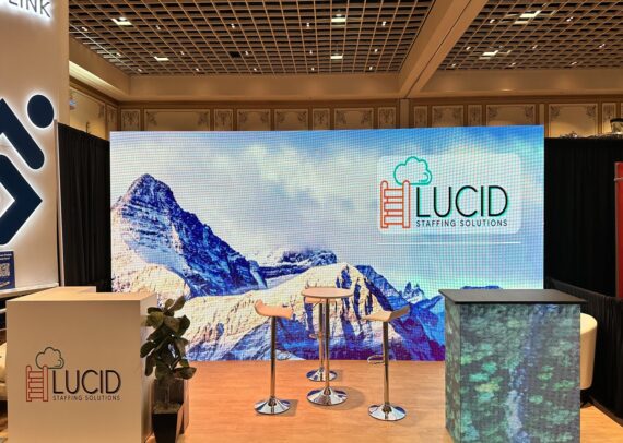 Stafflucid 10' x 20' TravCon LED Wall Inline Booth