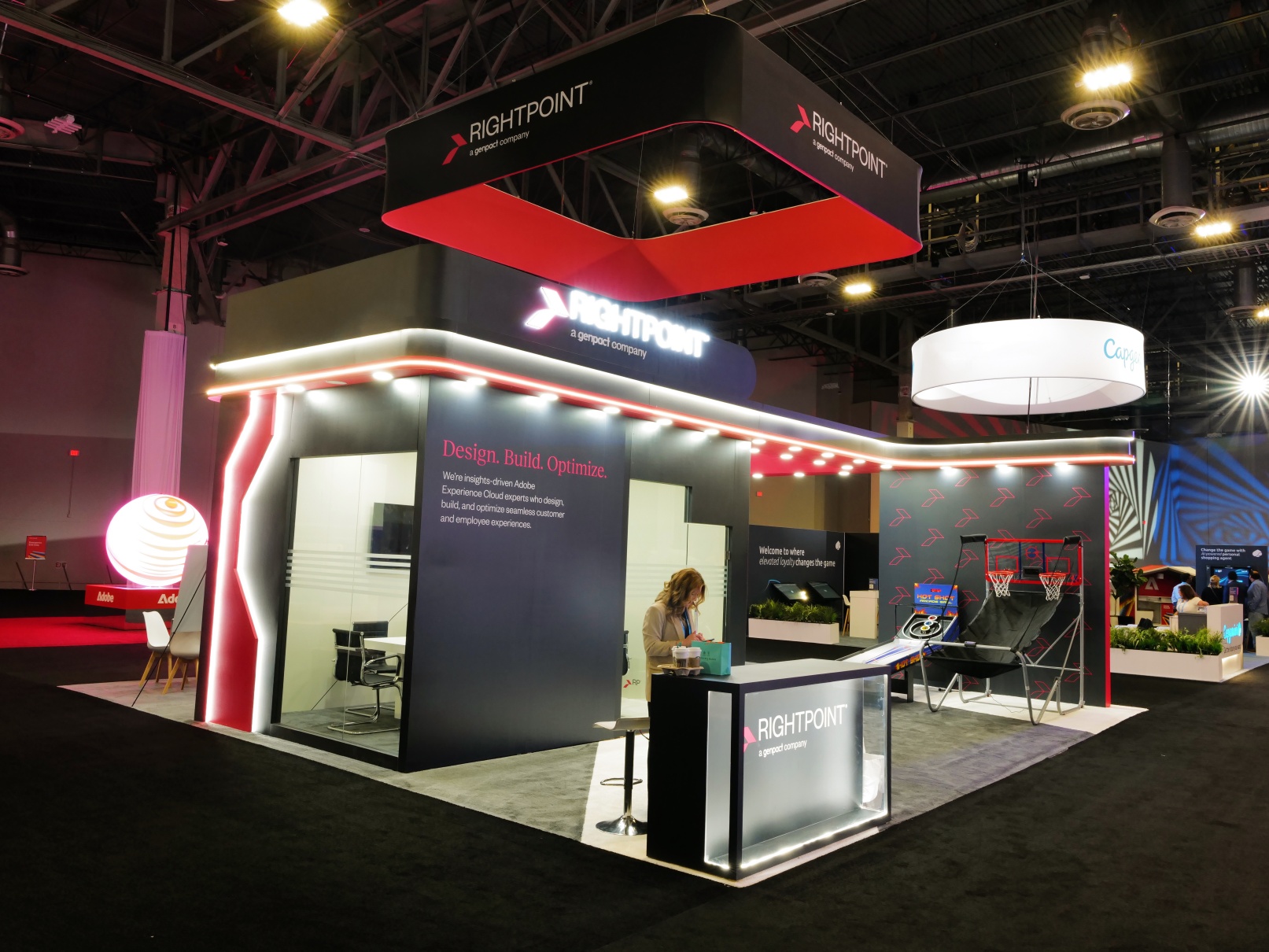 Rightpoint 30' x 30' Adobe Summit Exhibition Booth Design
