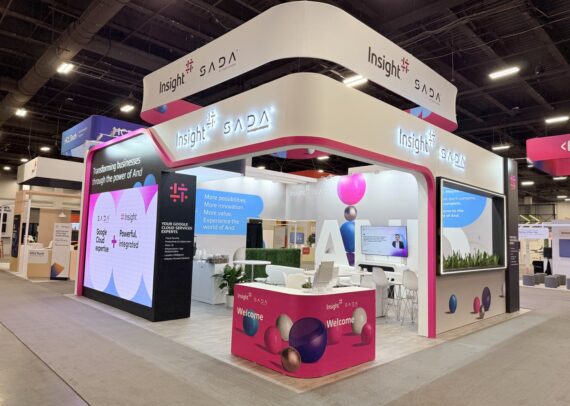 SADA 30' x 30' Google Cloud Next 2025 Custom Trade Show Booth Design