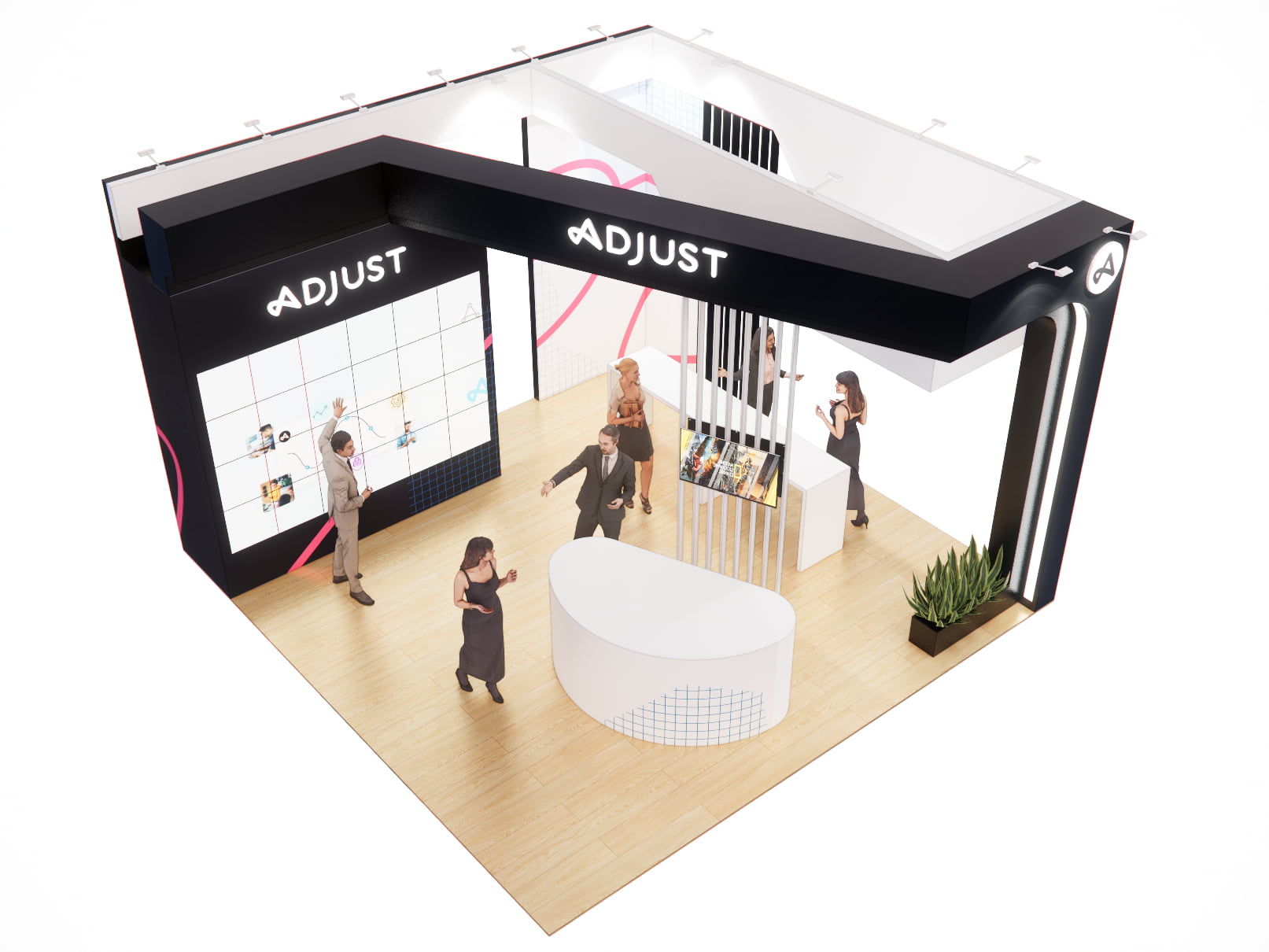 20′ x 20′ Trade show Booth Rental