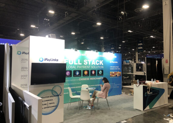 Ipaylinks 10' x 20' Money 20/20 Custom Trade Show Booth