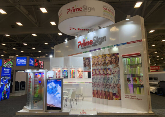 Primesign 20' x 20' International Sign Expo ISA Custom Exhibits
