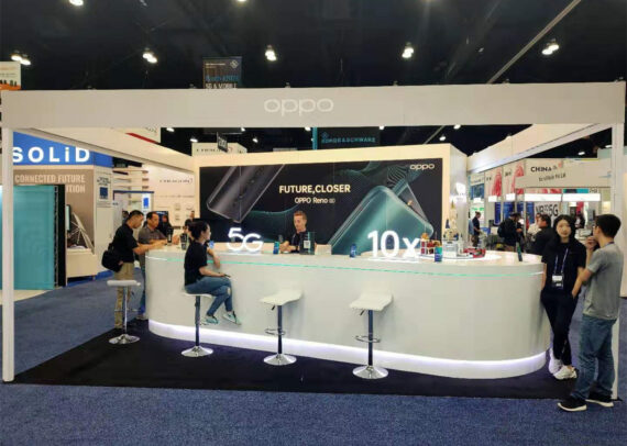 OPPO 20' x 20' MWC Custom Trade Show Booth