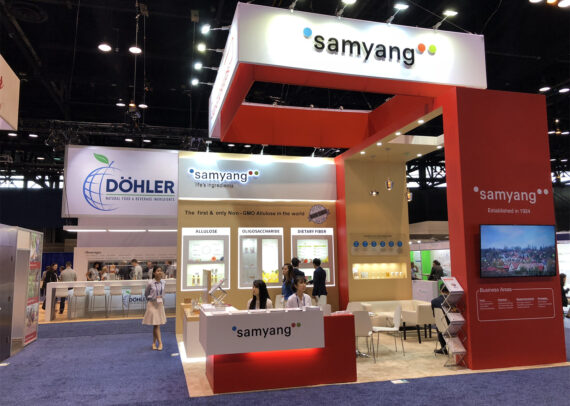 Samyang 20' x 20' Natural Product Expo West Custom Booth Design