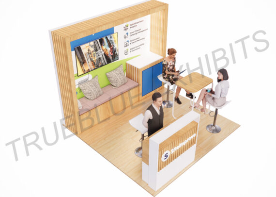 T39 10′ x 10′ Customizable Trade Show Booth Design