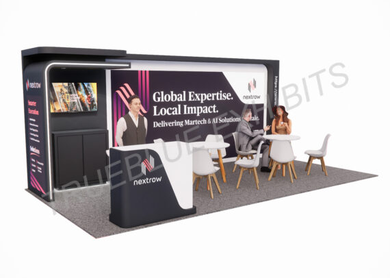 R33 10' x 20' Custom Trade Show Booth With LED Video Wall