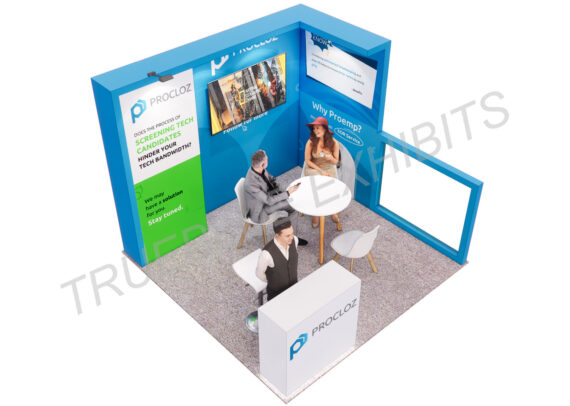 T22 10′ x 10′ Custom Trade Show Booth Design