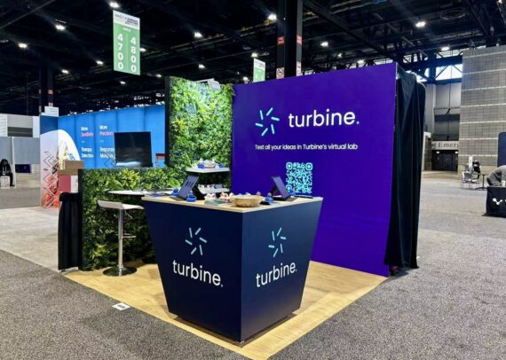 Turbine AACR 10' x 10' Chicago Trade Show LED Wall Booth